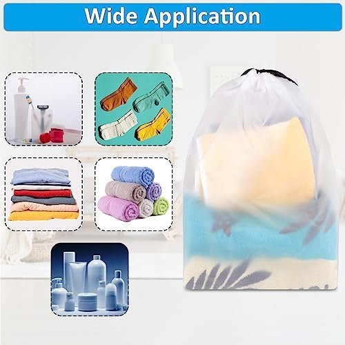 Clear Shoe Bags for Travel 10 PCS, 15.7" x 11.8" Drawstring Travel Shoe Bags for Packing, Waterproof Dustproof Portable Travel Shoe Storage Bag for Men and Women - Image 6