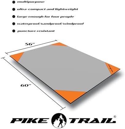 Pocket Blanket -Compact Picnic Blanket (60"x 56") - Sand Proof Beach Blanket / 100% Waterproof Ground Cover. Great Outdoor Blanket for Hiking, Camping, Picnics, Travel and Beach Trips! - Image 2