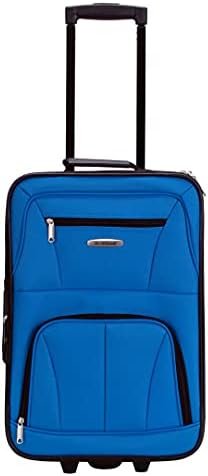 Rockland Journey Softside Upright Luggage Set,Expandable, Blue, 4-Piece (14/19/24/28) - Image 2