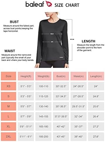 BALEAF Long Sleeve Workout Tops for Women Running Athletic Shirts Active Quick Dry Lightweight Moisture Wicking - Image 6
