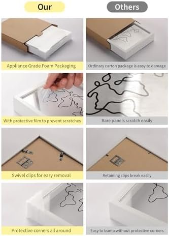 Travel Adventure Archive Shadow Box For Memories,8&12Inch Concert Travel Ticket Stub Memory Top Loading Shadow Keepsake Box With Slot On Top,life In a Shadow Box Travel Gift Frame (White, 8x8) - Image 3