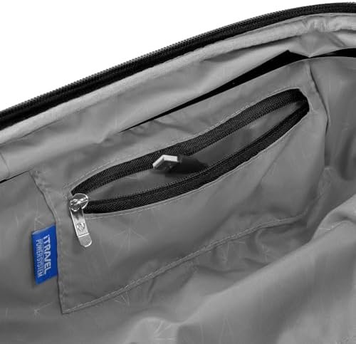 Traveler's Choice Pagosa Indestructible Hardshell Expandable Spinner Luggage, Black, 2 Piece Set - Image 6