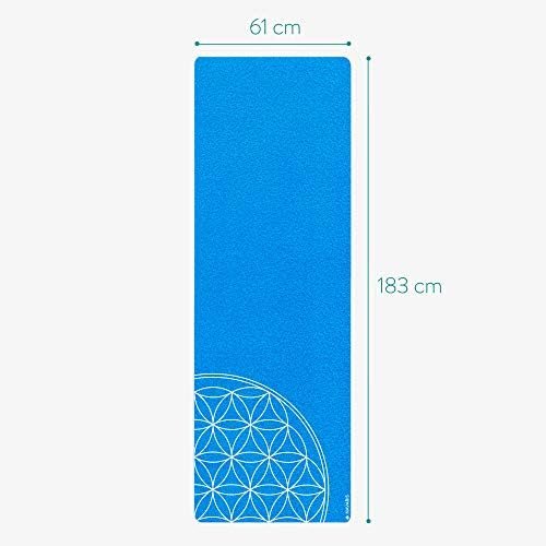Navaris Foldable Yoga Mat for Travel - 1/16" (1.5mm) Thick Exercise Mat for Pilates, Workout, Gym, Fitness - Non-Slip Folding Portable Mat - Image 2