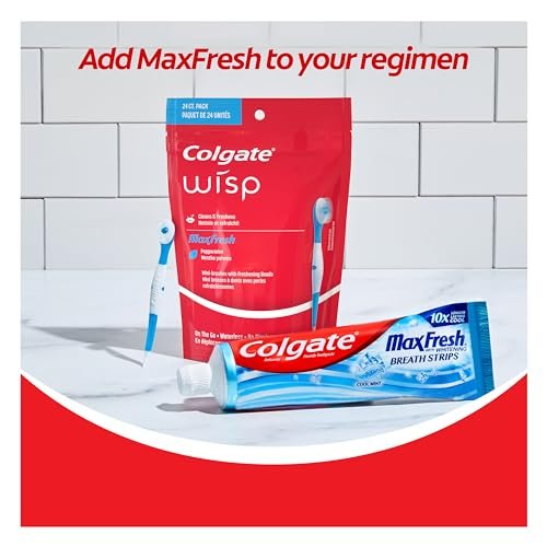 Colgate Max Fresh Wisp Disposable Mini Travel Toothbrushes, Peppermint, 24 Count (Pack of 4) - Image 6