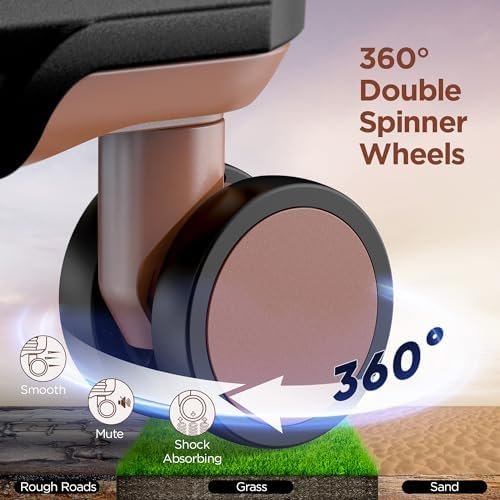 SHOWKOO Luggage Sets 3 Piece Hardside Expandable Suitcase with Double Spinner Wheels Tsa Lock Black (20in/24in/28in) - Image 4