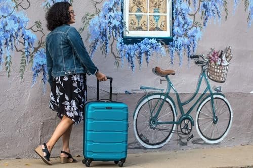 Samsonite Omni PC Hardside Expandable Luggage with Spinner Wheels, 3-Piece Set (20/24/28), Caribbean Blue - Image 5