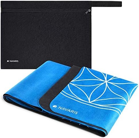 Navaris Foldable Yoga Mat for Travel - 1/16" (1.5mm) Thick Exercise Mat for Pilates, Workout, Gym, Fitness - Non-Slip Folding Portable Mat