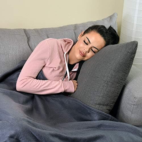 Cozy-Soft Microfleece Travel Blanket, 50x60 Inch, Lightweight, Compact, Perfect for Airplane and Car, Charcoal - Image 5