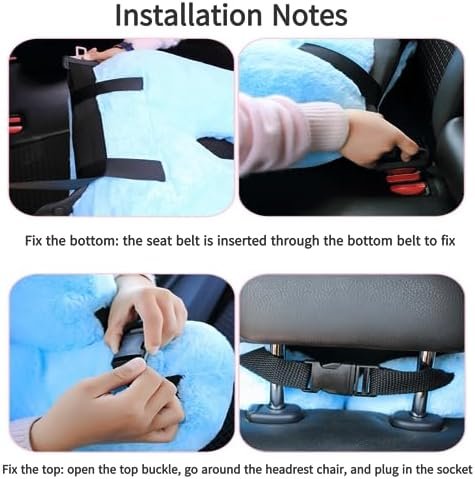 Travel Pillow Travel Pillow Cushion for The Back Seat of Car Car Pillow for Kids A Sleeping Artifact Suitable for Long-Distance Travel of Adults and Children Travel Pillow for Kids Pink - Image 5