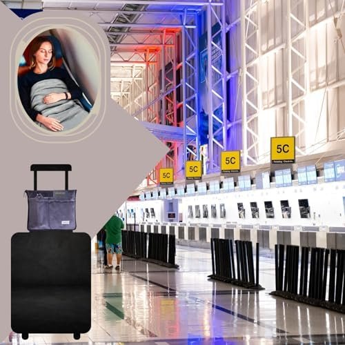 Compact Airplane Soft Travel Blanket - Multipurpose Accessory for Travel - Versatile Travel Organizer with Bag - Small Enough for Plane, Car, Camping & Home! - Image 4