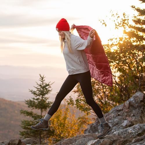 Rumpl The NanoLoft Puffy Blanket | Indoor Outdoor Camping Blanket for Traveling, Picnics, Beach Trips, Concerts | 38" x 52" | Deepwater, Travel - Image 9