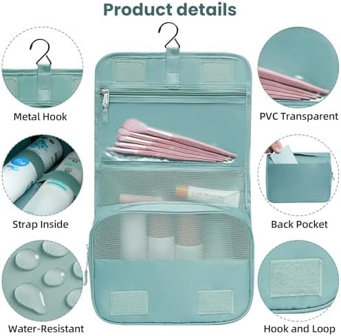 BAGAIL 10 Set Packing Cubes Various Sizes Packing Organizer for Travel Accessories Luggage Carry On Suitcase-Dusty Blue - Image 4