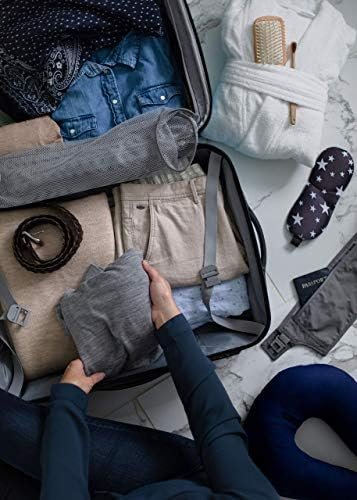 Samsonite Omni PC Hardside Expandable Luggage with Spinner Wheels, 3-Piece Set (20/24/28), Caribbean Blue - Image 4