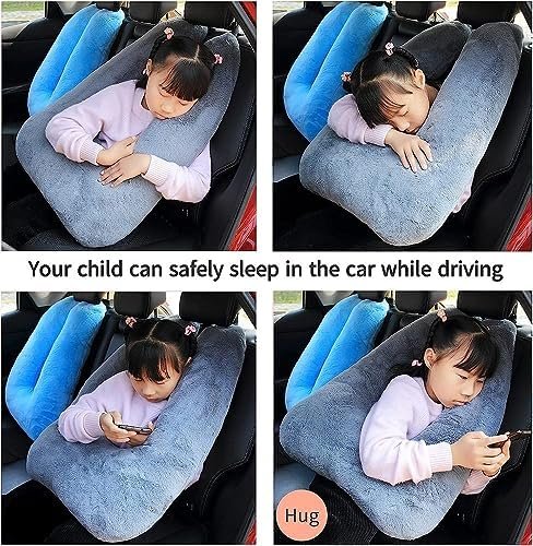 Travel Pillow Travel Pillow Cushion for The Back Seat of Car Car Pillow for Kids A Sleeping Artifact Suitable for Long-Distance Travel of Adults and Children Travel Pillow for Kids Pink - Image 6